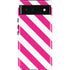 Pink and White Geometric Stripes Pixel Cases